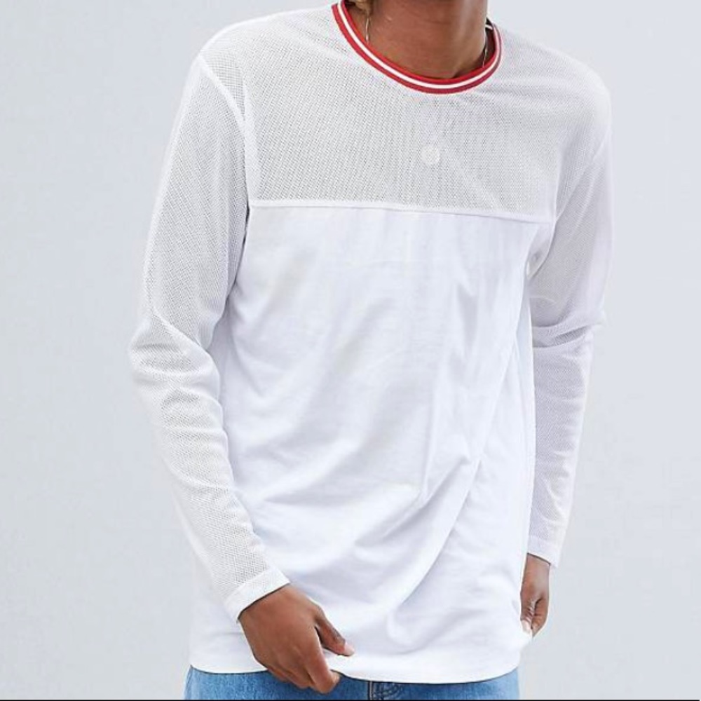 ASOS🔥Mesh Long sleeve t shirt